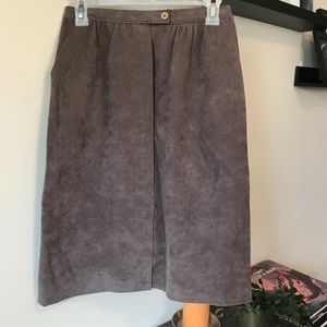 Vintage brown secretary skirt